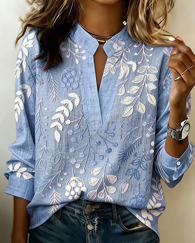 Liliane™ | Botanical Print Blouse