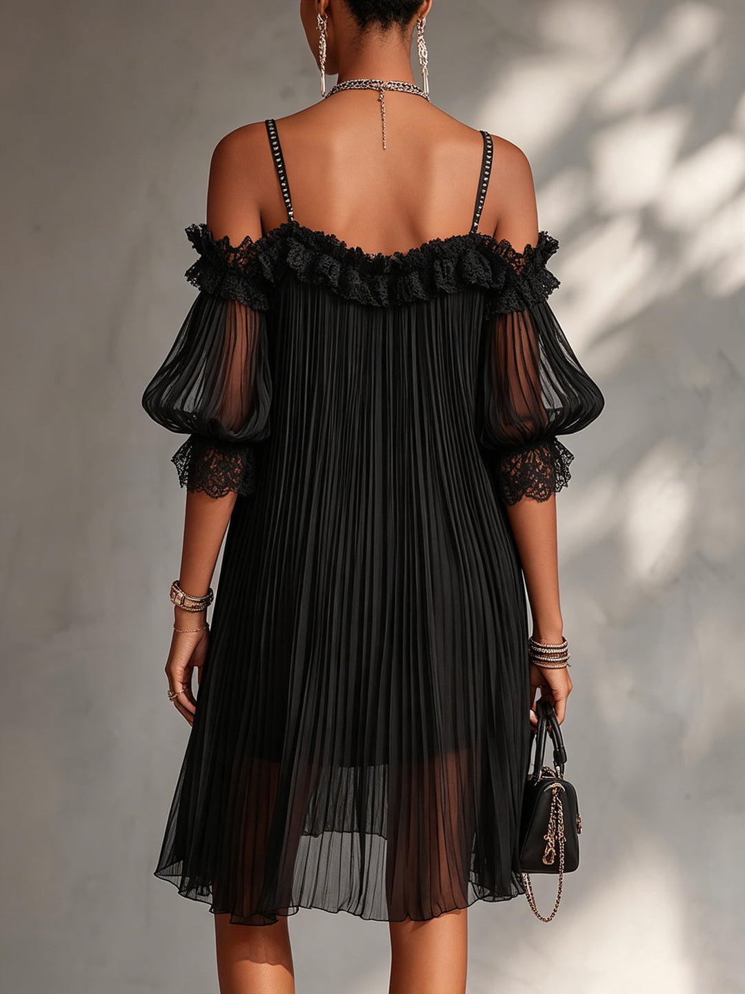 LIVIA | Off-Shoulder Chiffon Dress