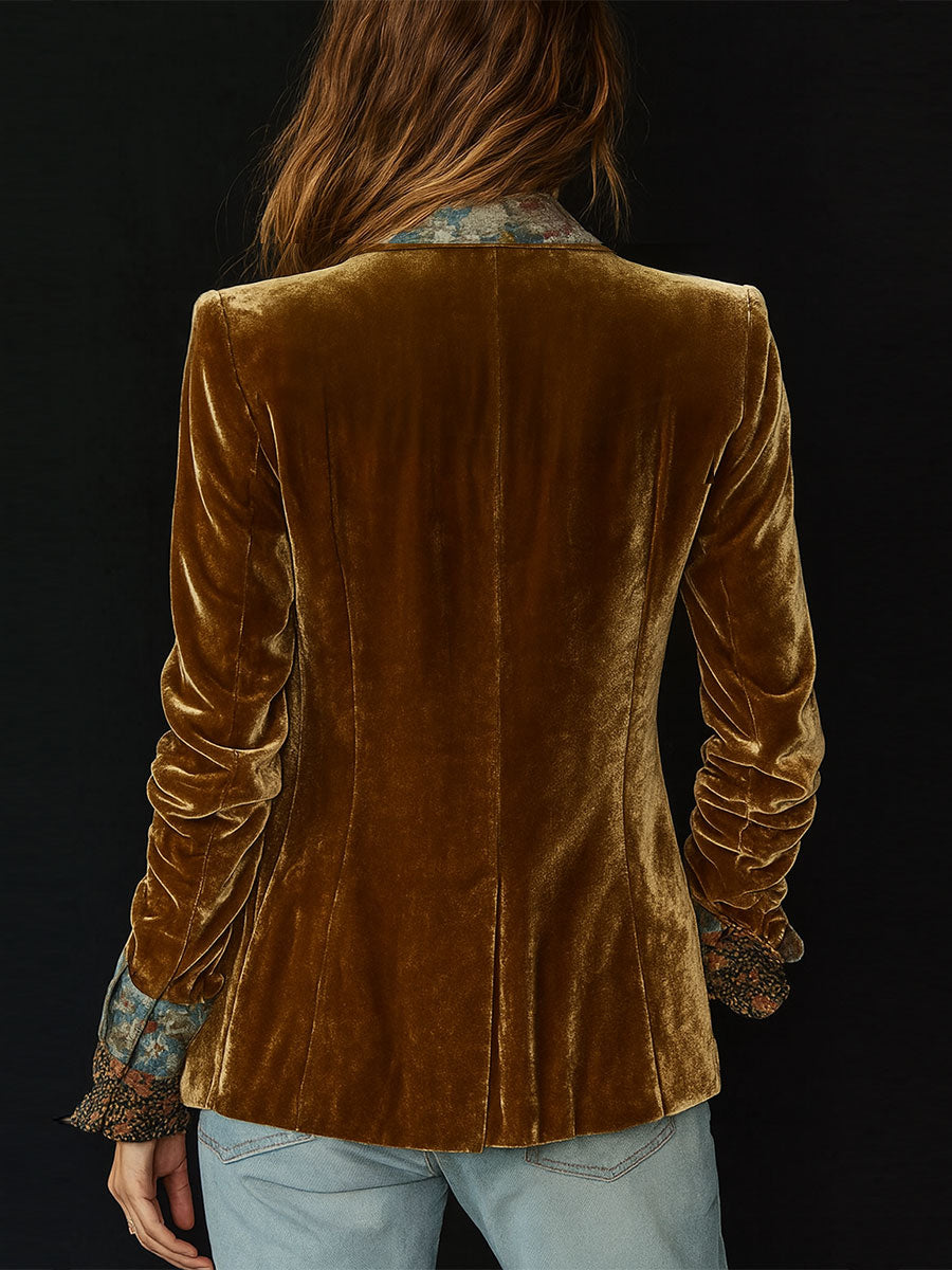 Marcelline | Vintage Floral Patchwork Blazer