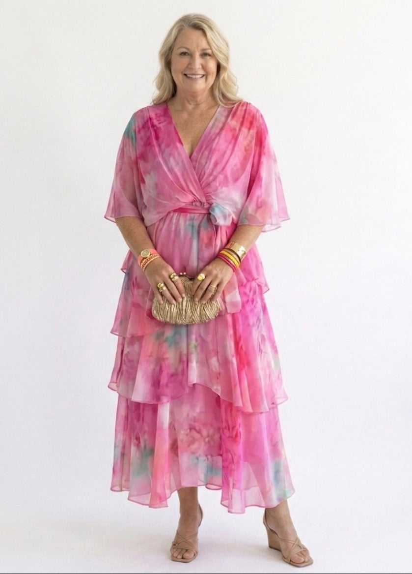 Violet &amp; Grace™ |Layered Floral Sun Dress