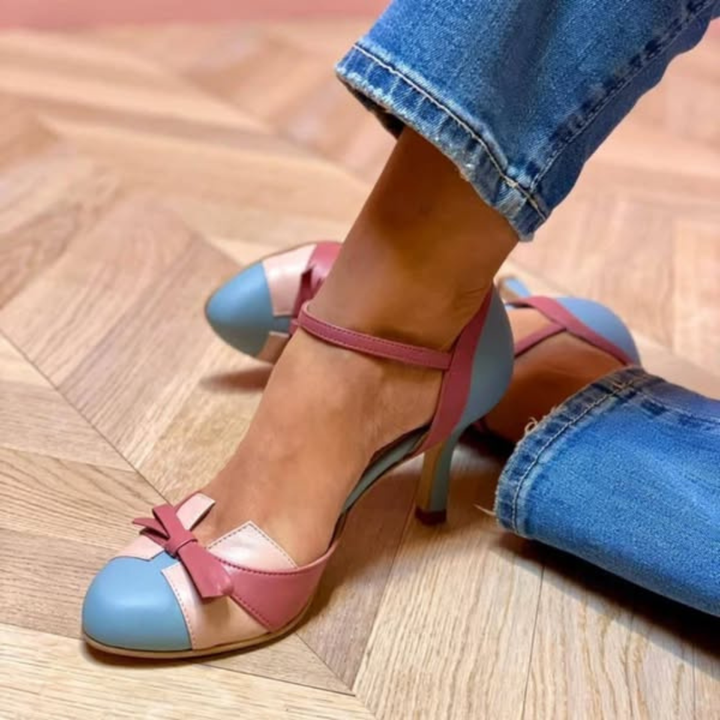 Élise™ | Comfortable Leather Pumps with Refined Heel