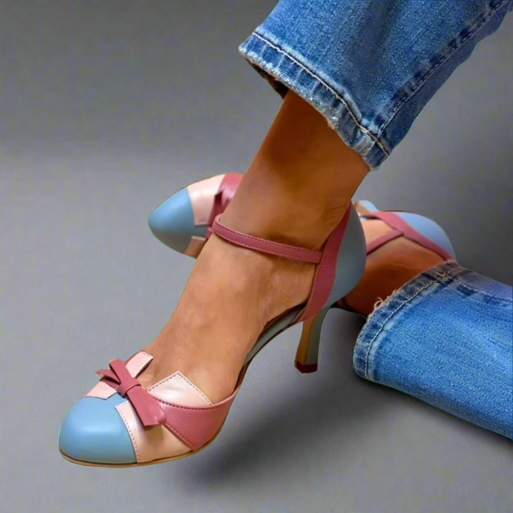 Élise™ | Comfortable Leather Pumps with Refined Heel