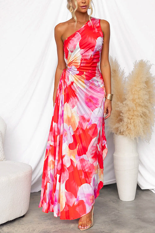 Violet &amp; Grace™ | Pleated One-Shoulder Dress