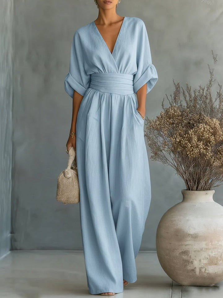 Elara™ | Flowy Wide-Leg Jumpsuit