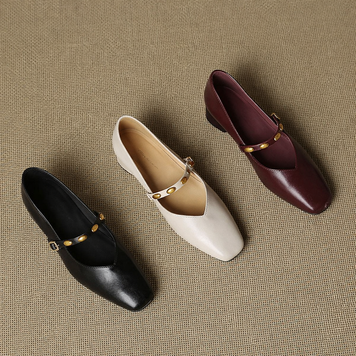 Zyra | Vegan Leather Flats
