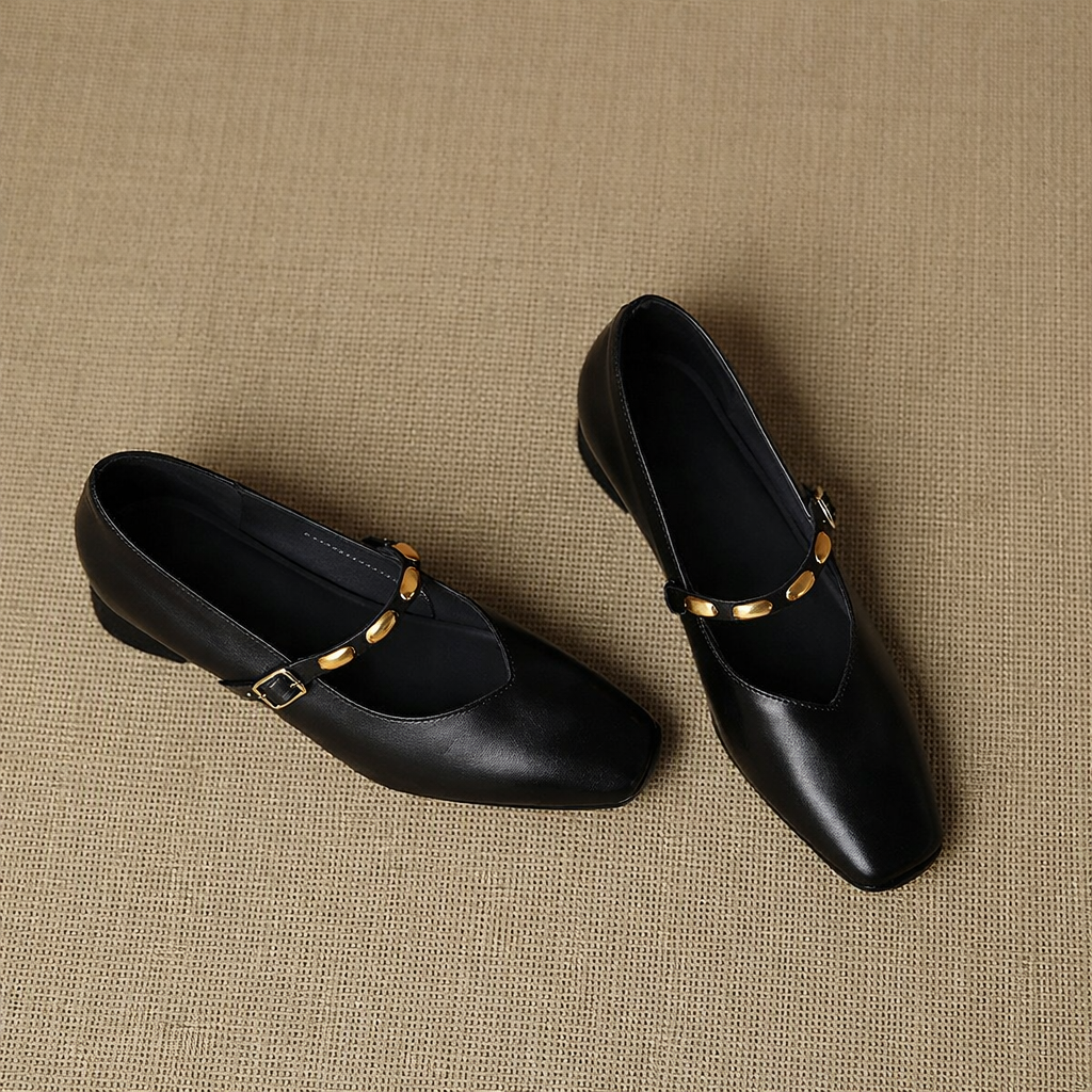 Zyra | Vegan Leather Flats