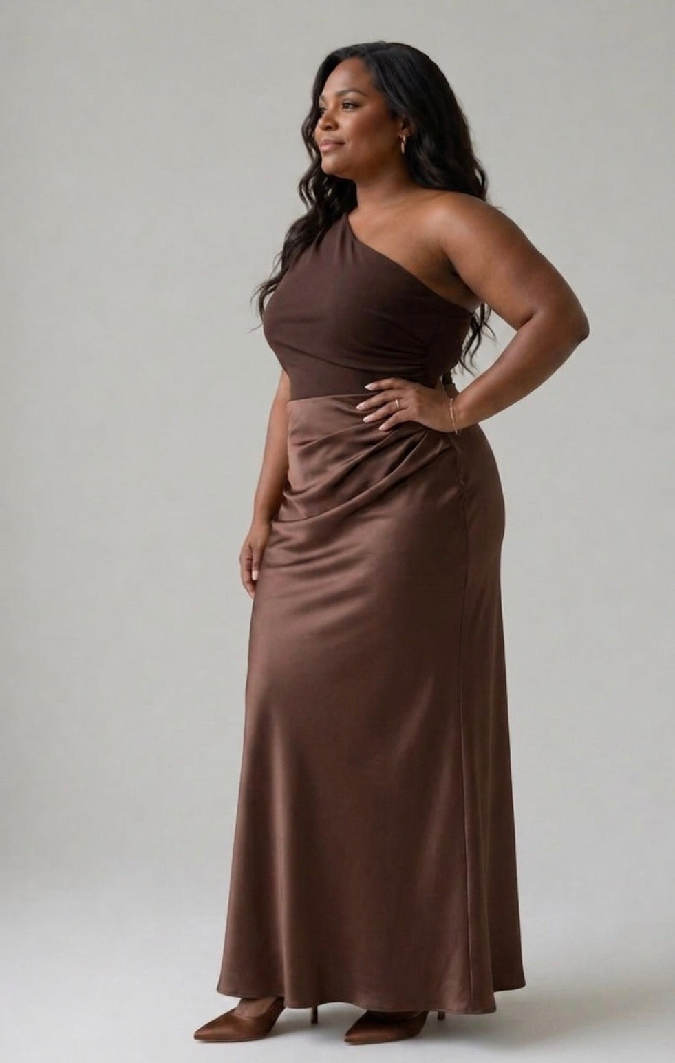 Violet &amp; Grace™ | Maxi Dress with a Guilt in Satin