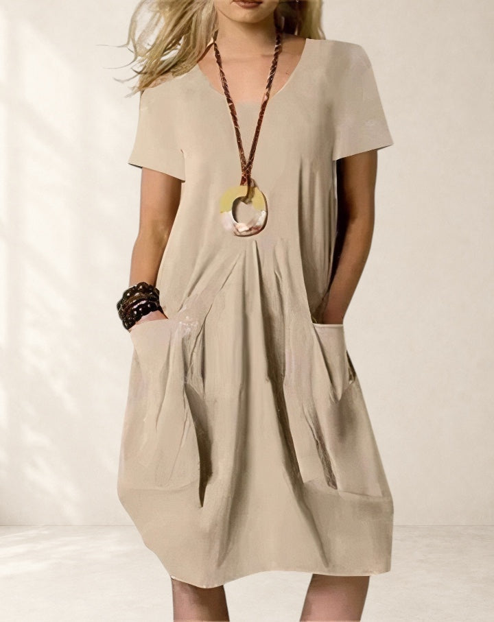 Ophelia | Easy Casual Flow Midi Dress