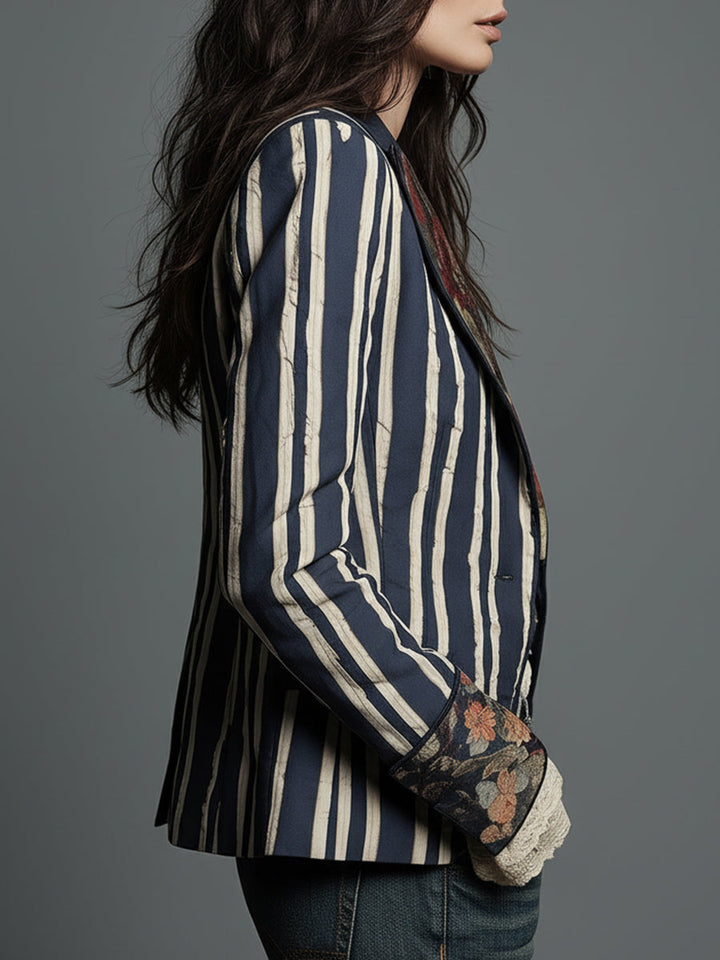 Eden | Bohemian Striped Blazer