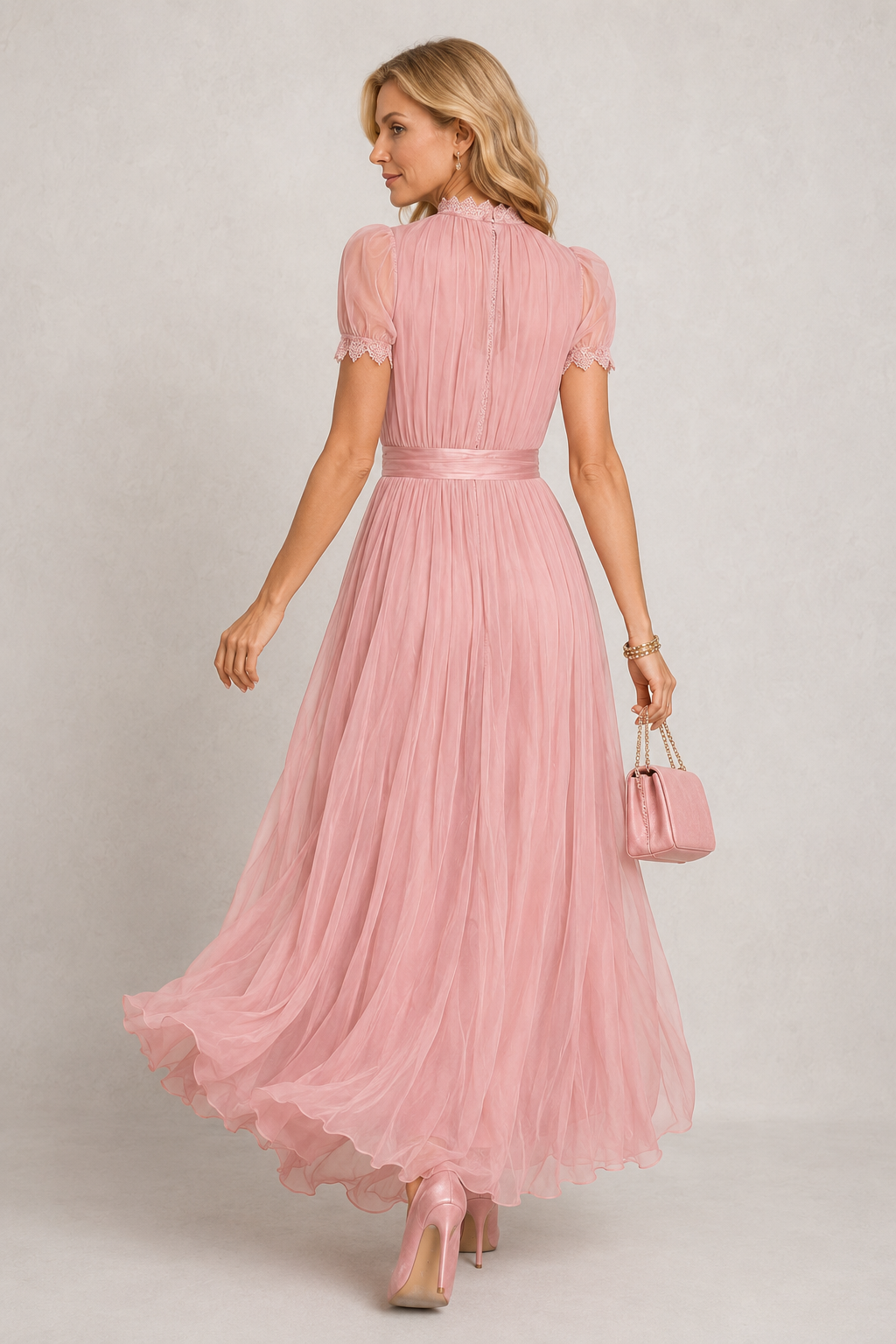 Rosalie | Lace Detail Flowing Maxi Dress