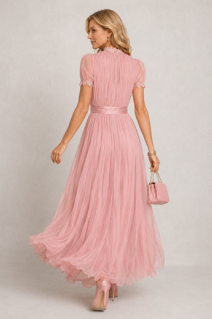 Rosalie | Lace Detail Flowing Maxi Dress