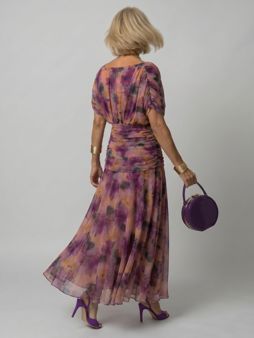 Violet &amp; Grace™ | Off Shoulder Flow Midi Dress