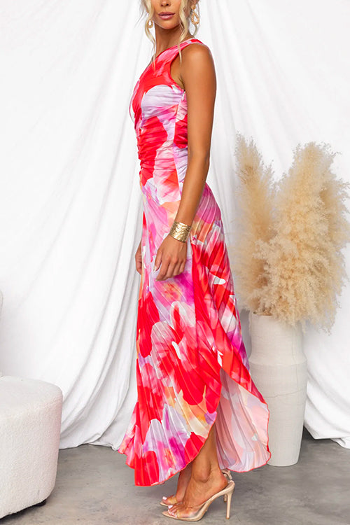 Violet &amp; Grace™ | Pleated One-Shoulder Dress