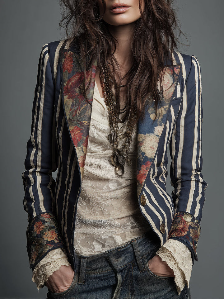 Eden | Bohemian Striped Blazer