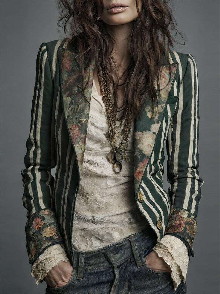 Eden | Bohemian Striped Blazer