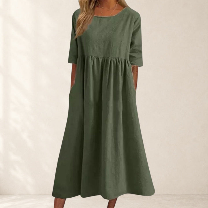 Jane™ | Elegant Short-Sleeved Dress