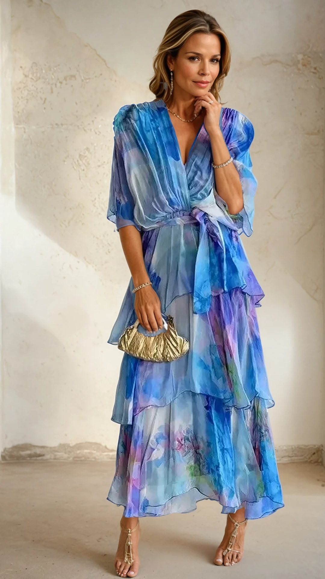 Violet &amp; Grace™ |Layered Floral Sun Dress