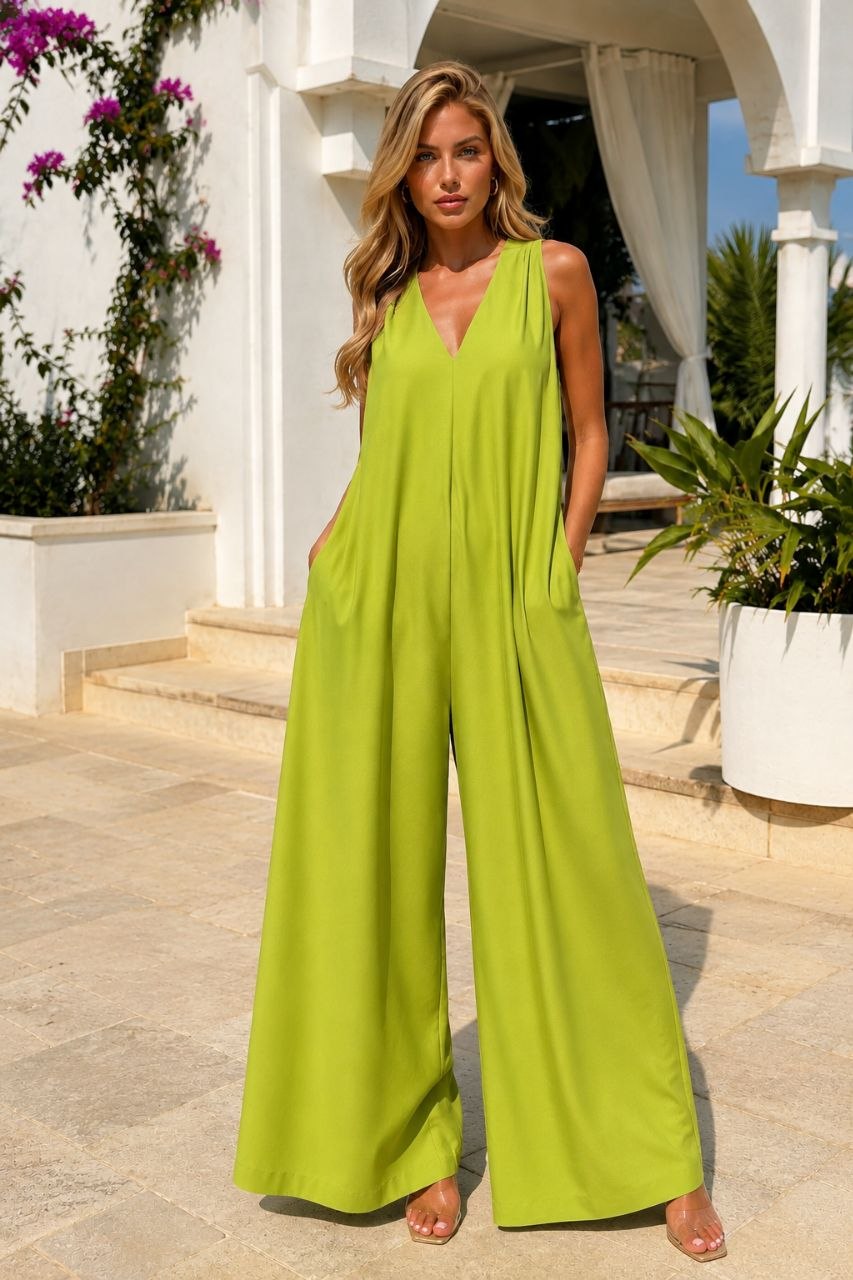 Elara™ | Flowy Wide-Leg Jumpsuit