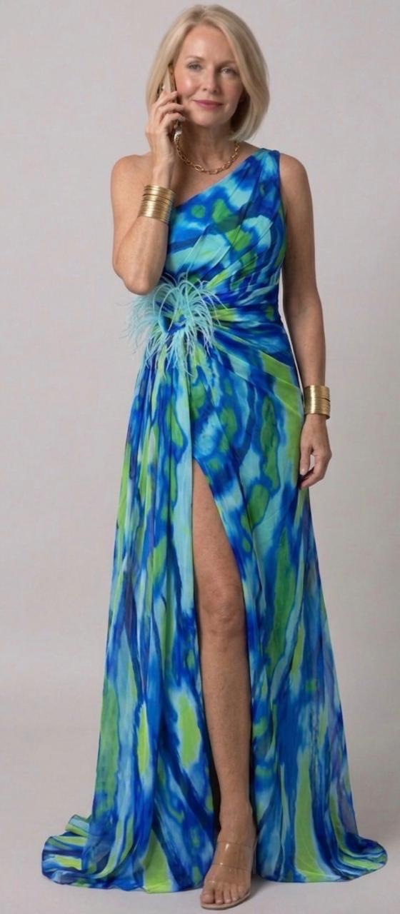 Violet &amp; Grace™ | Vibrant Draped Dress