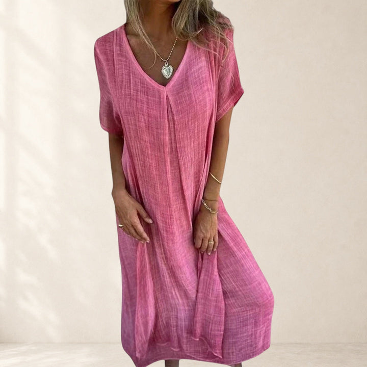 Olivia™ – Elegant Lightweight V-Neck Dress