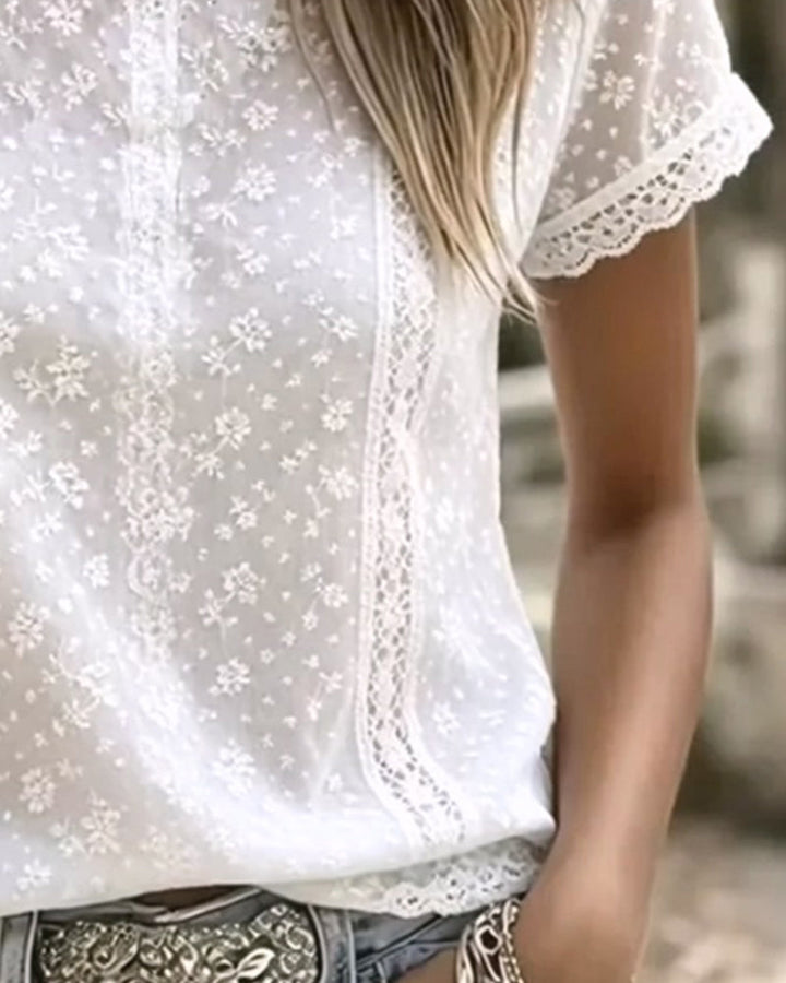 Amélie™ | Lace Detail Blouse