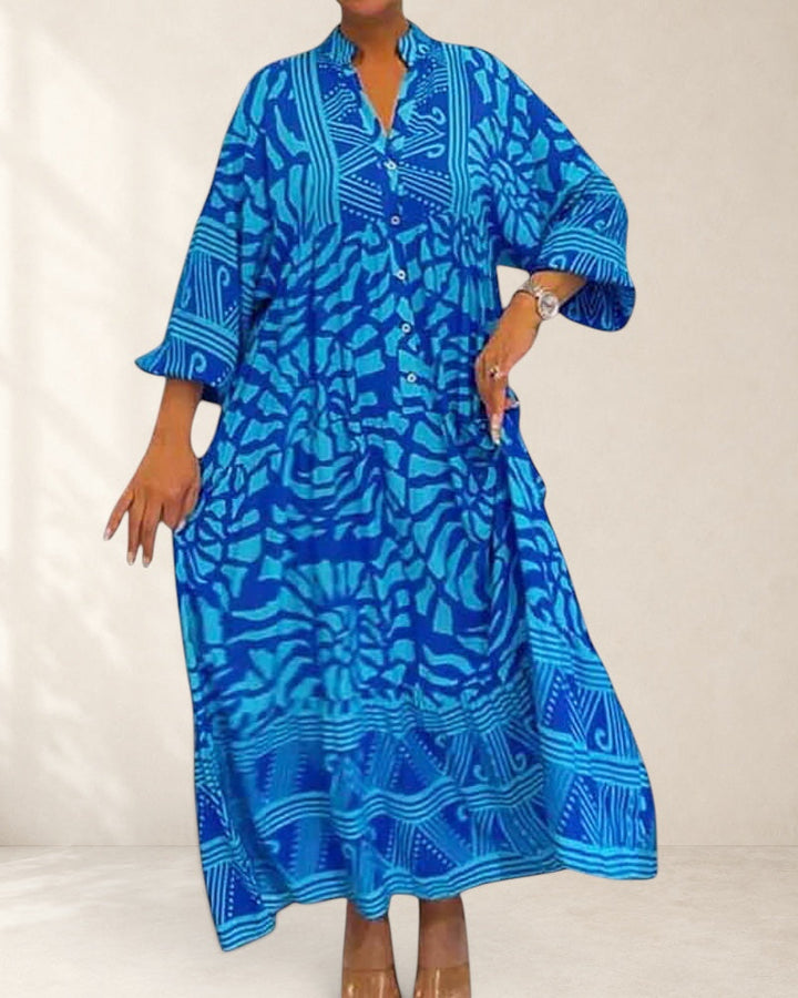 Hannah™ | Maxi Dress With Elegant Print