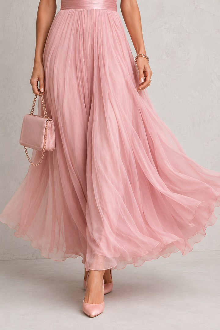 Rosalie | Lace Detail Flowing Maxi Dress