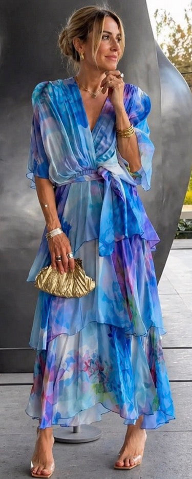 Violet &amp; Grace™ |Layered Floral Sun Dress