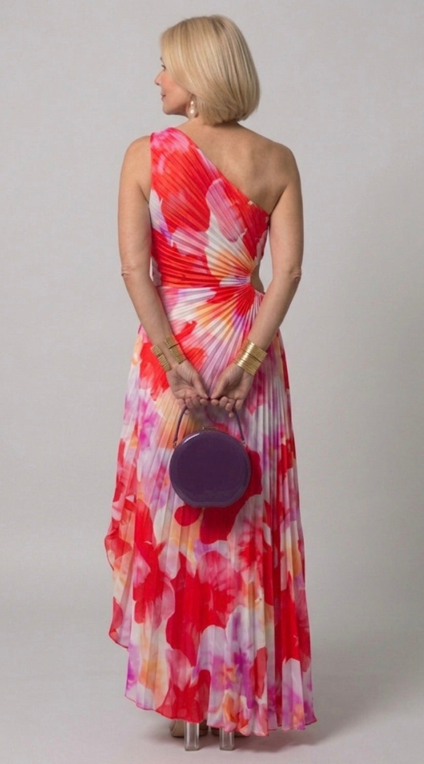 Violet &amp; Grace™ | Pleated One-Shoulder Dress