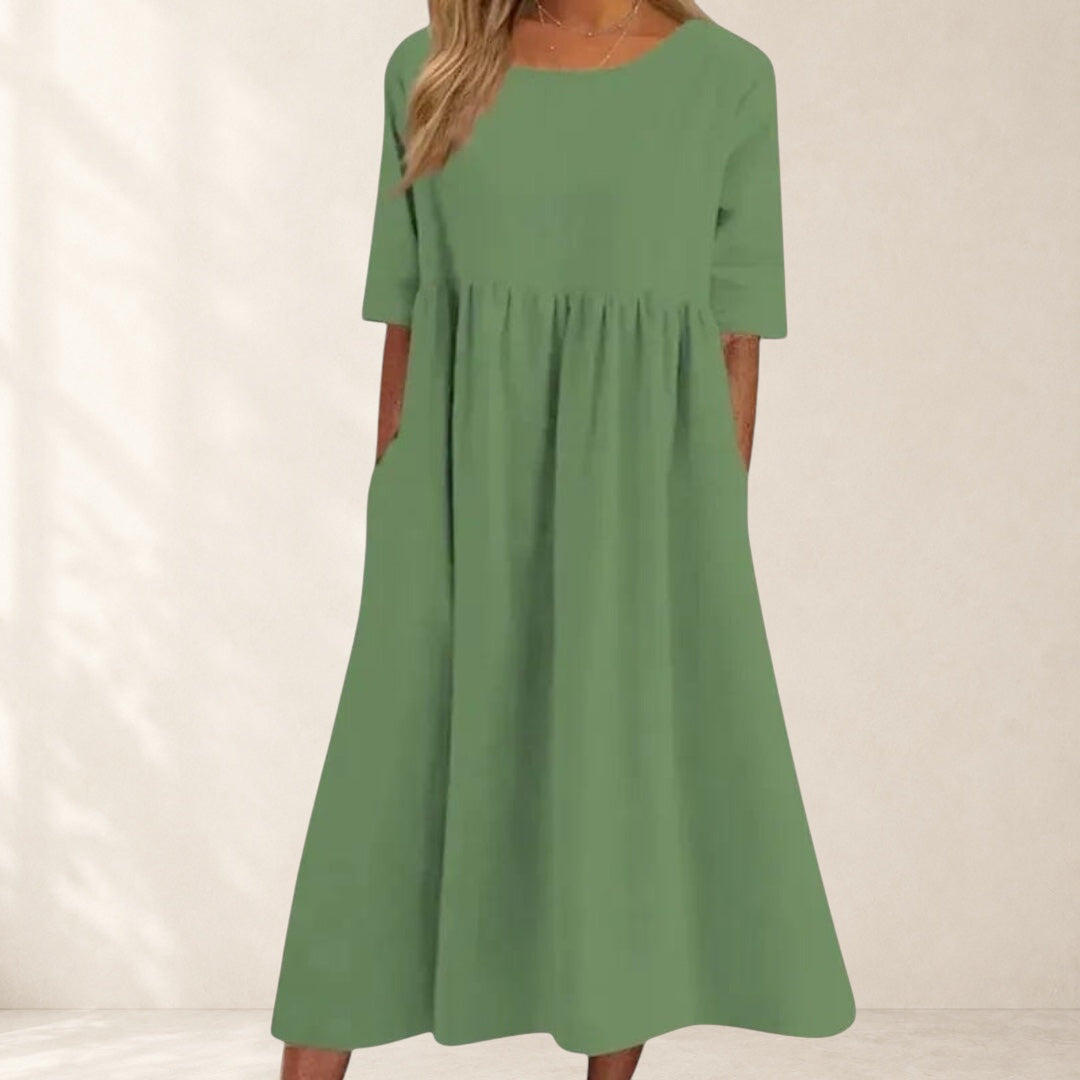 Jane™ | Elegant Short-Sleeved Dress