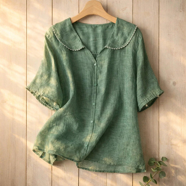 PETAL LINEN BLOUSE