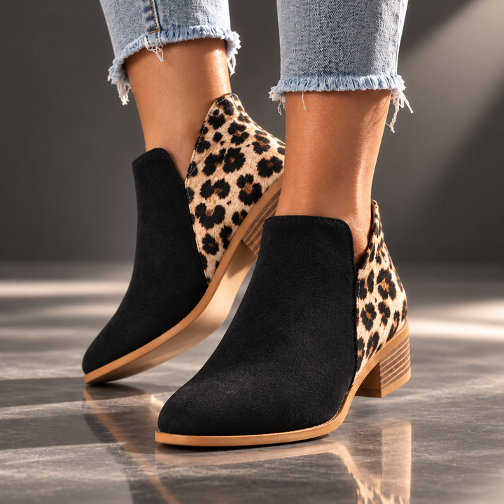 CAMILA REESE LEOPARD BOOTS