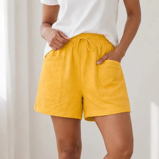 Marlow – Drawstring Shorts with Deep Pockets, Elastic Waist, 6 Colors