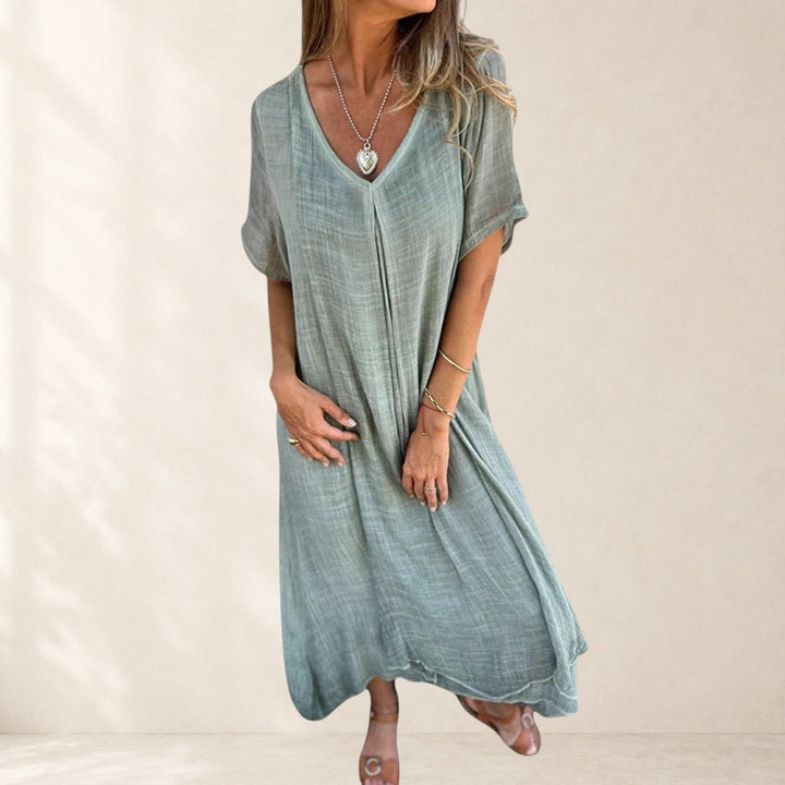 Olivia™ – Elegant Lightweight V-Neck Dress