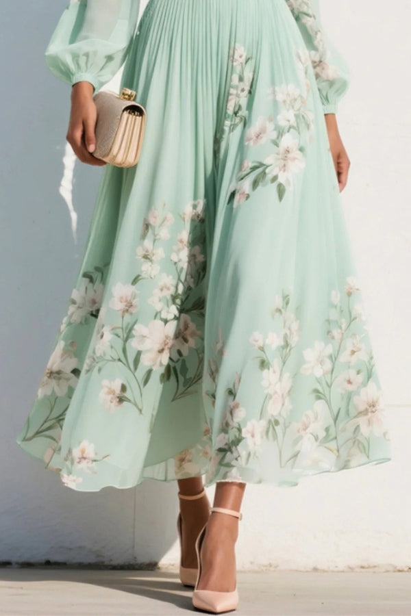 Elodie | Floral V-Neck Maxi Dress