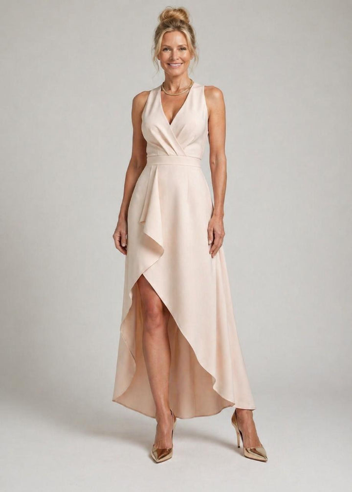 Violet &amp; Grace™ |Midi Wrap Dress with V-Neck