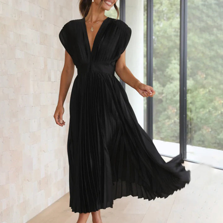 Violet &amp; Grace™ | Timeless Pleated Midi Dress