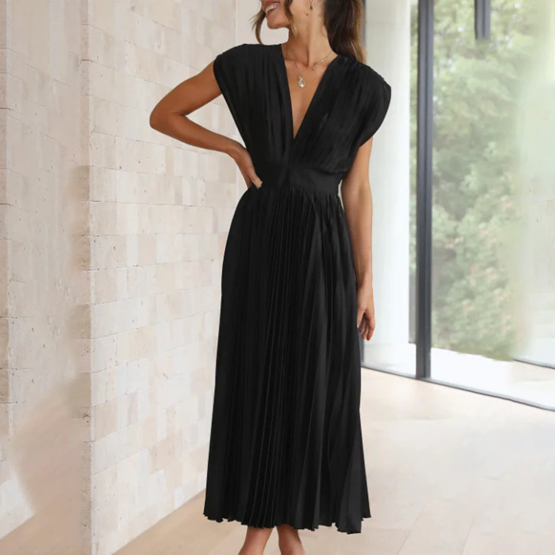 Violet &amp; Grace™ | Timeless Pleated Midi Dress