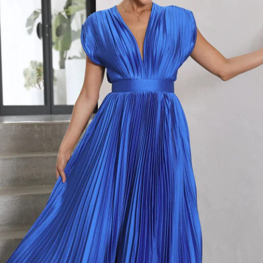 Violet &amp; Grace™ | Timeless Pleated Midi Dress