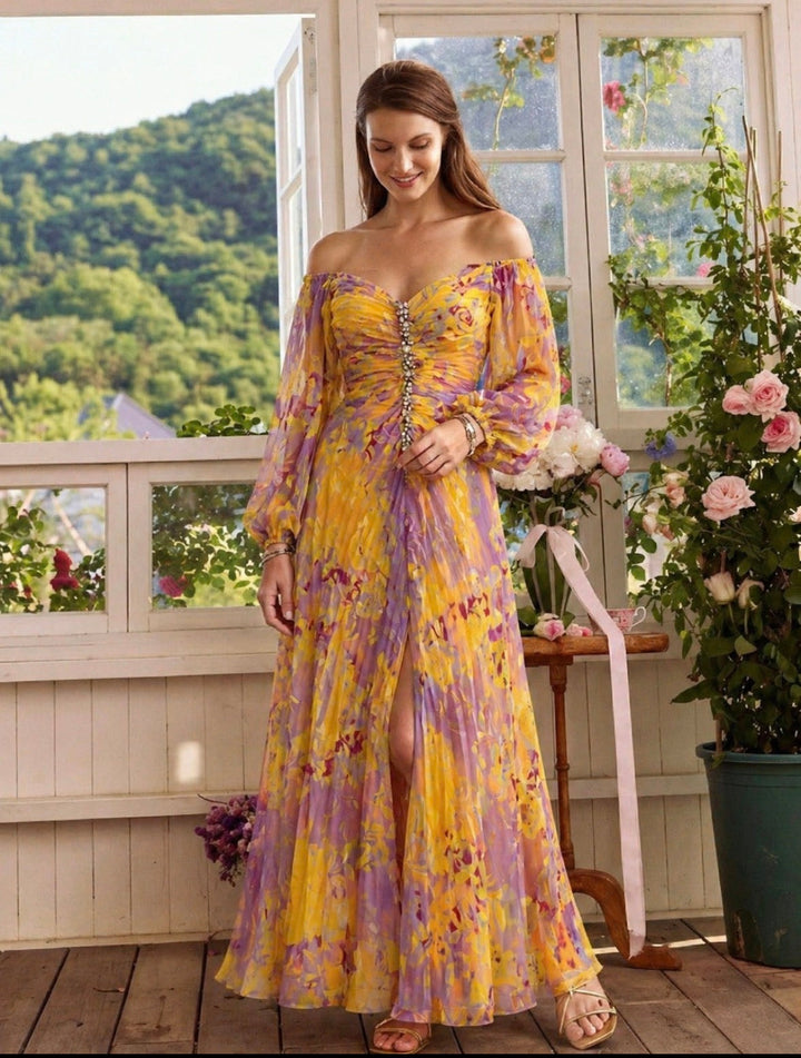 Violet &amp; Grace™ | Elegant Dress with V-Neck