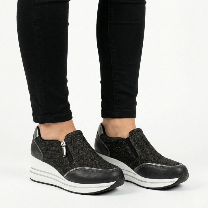 Cate | Sparkle Comfort Wedge Shoes