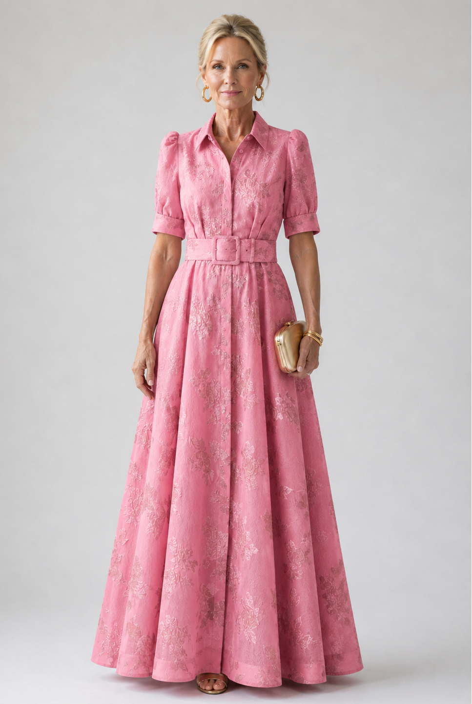 Violet &amp; Grace™ | Belted Floral Maxi Dress
