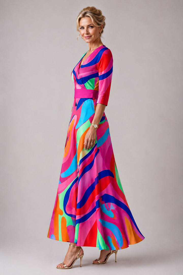 Violet &amp; Grace™ | Comfortable dress for every day with V-neck