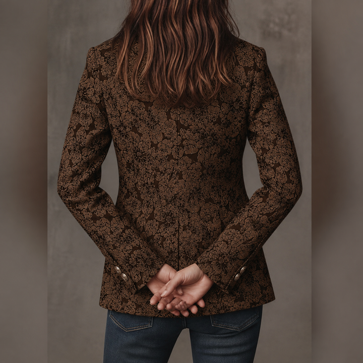 Estelle | Fitted Cashmere Jacquard Blazer