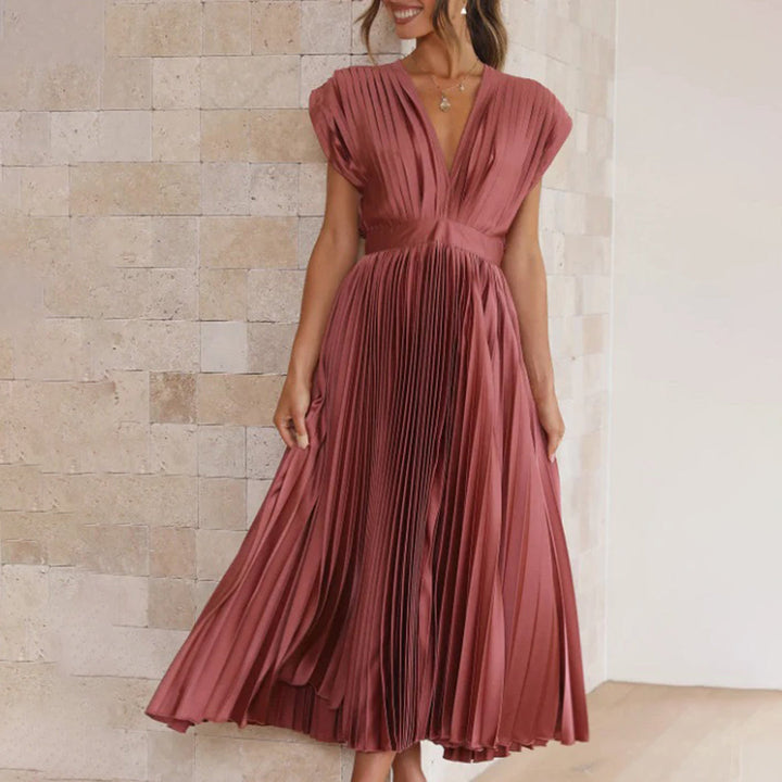 Violet &amp; Grace™ | Timeless Pleated Midi Dress