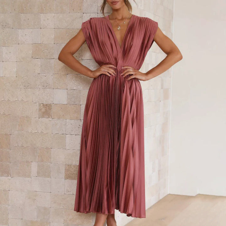 Violet &amp; Grace™ | Timeless Pleated Midi Dress