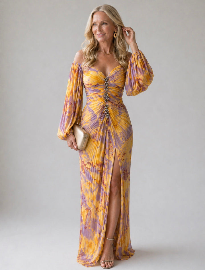 Violet &amp; Grace™ | Elegant Dress with V-Neck