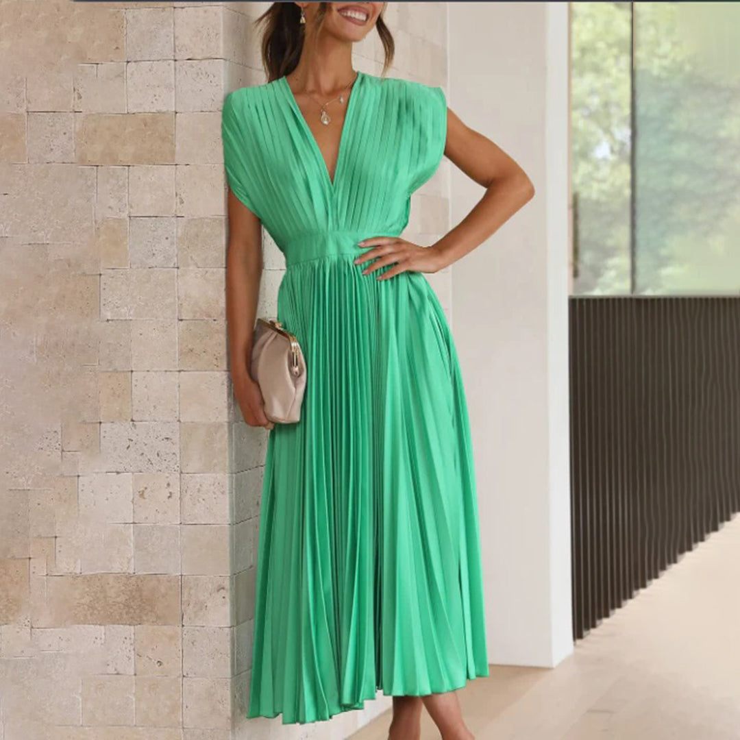 Violet &amp; Grace™ | Timeless Pleated Midi Dress