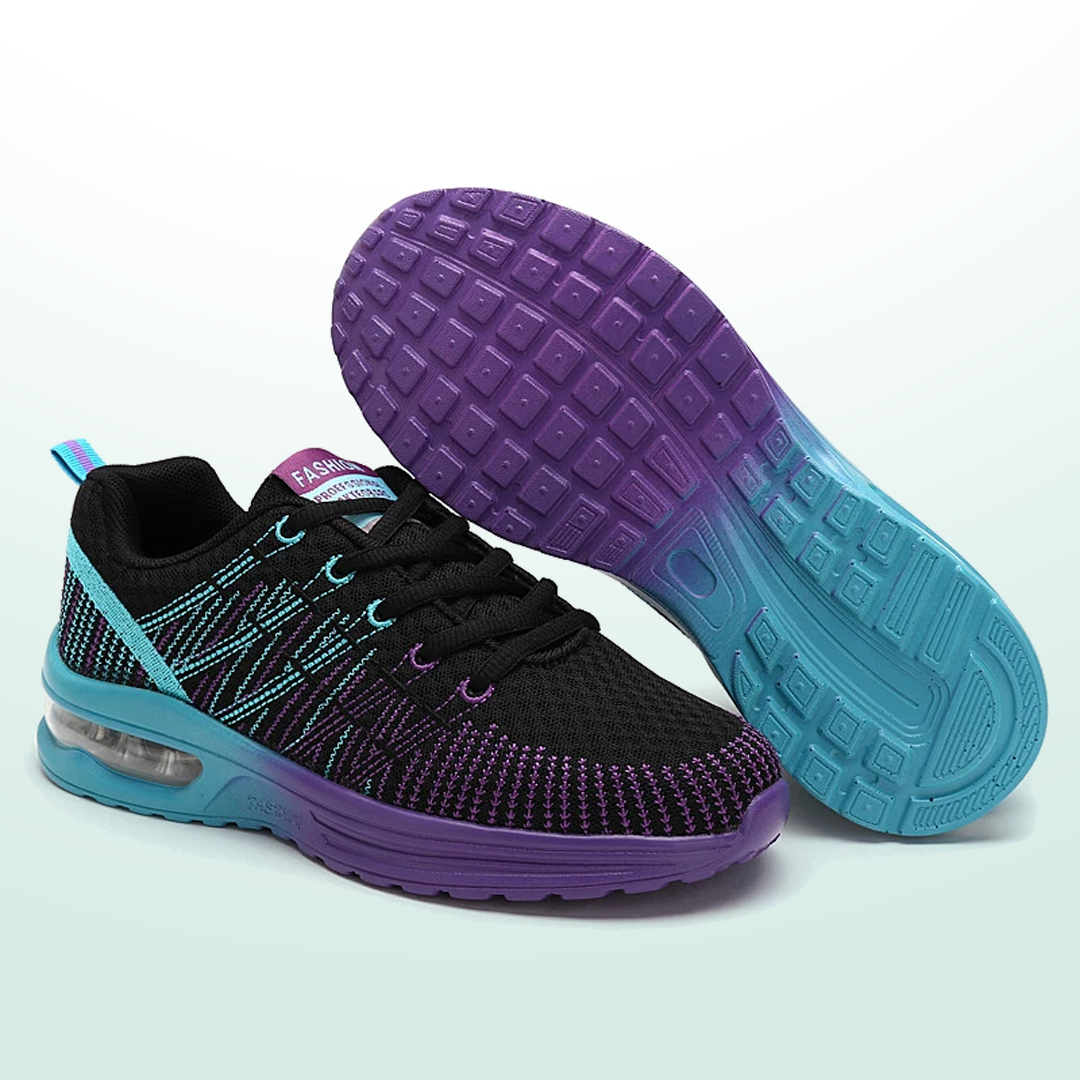 Zoey – Orthopedic Shoes in Black &amp; Purple