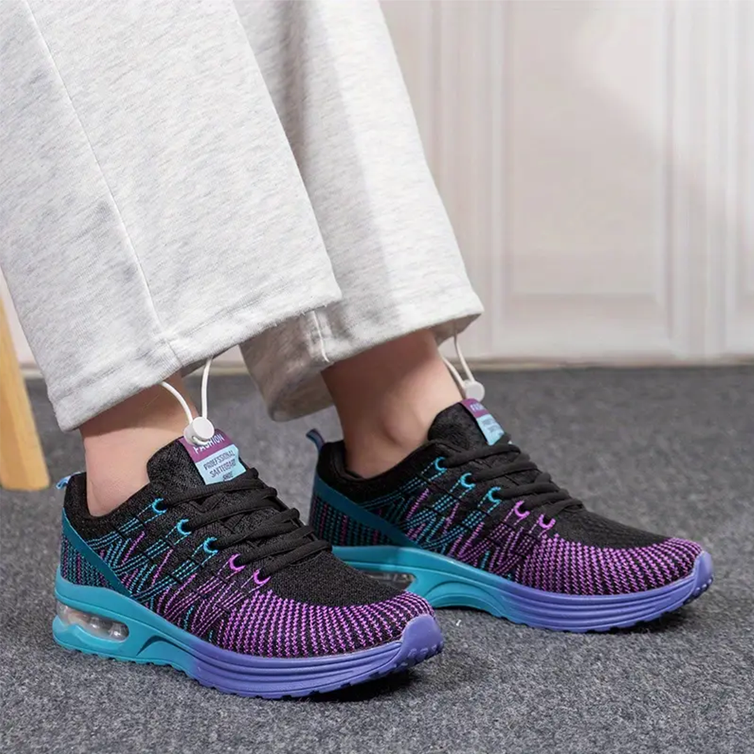 Zoey – Orthopedic Shoes in Black &amp; Purple
